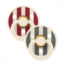 Залъгалки Bibs Studio Colour Block, Ruby Pine, 6-18 м, 2 броя