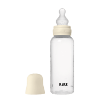 Бебешка бутилка РР с аксесоари Bibs - Ivory, силикон, 270 ml