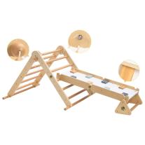 Детски дървен многофункционален триъгълник на Пиклер Moni Toys