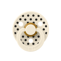 Биберони BIBS COLOUR Polka Ivory/Black 2 бр. 6-18 месеца