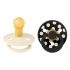 Биберони BIBS COLOUR Polka Ivory/Black 2 бр. 6-18 месеца
