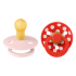 Биберони BIBS COLOUR Polka Blossom/Candy Apple, 2 бр. 0-6 месеца