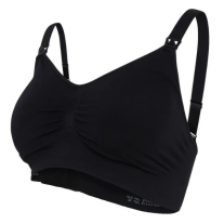 Безшевен подплатен сутиен за кърмачки Carriwell Padded, размер L, черен