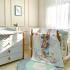 Луксозен бебешки комплект спално бельо от 6 части Msonya GammyBear collection/BLUE