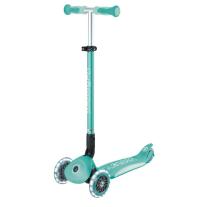 Детска сгъваема тротинетка с родителски контрол Globber Go Up Deluxe Flash Lights Мента
