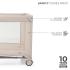Бебешка кошара Kinderkraft JOY SIMPLE 2 BEIGE