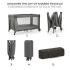 Бебешка кошара Kinderkraft JOY SIMPLE 2 DARK GREY