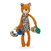 Плюшена играчка леопард с активности Moulin Roty