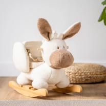 Люлееща се играчка Nattou магаренце Teddy екрю