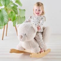 Люлееща се играчка Nattou меченце Teddy екрю