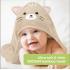 Бебешка Хавлия С Качулка От Органичен Бамбук Котка KeaBabies