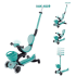 Детска тротинетка 5в1 Globber Go Up Baby Learn 360° Flash Lights Мента Детска тротинетка 5в1 Globber Go Up Baby Learn 360° Flash Lights Мента