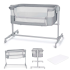 Бебешка кошара KinderKraft NESTEE UP 2 LIGHT GREY