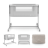 Бебешка кошара KinderKraft NESTEE GROW 2 LIGHT GREY Бебешка кошара KinderKraft NESTEE GROW 2 LIGHT GREY