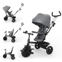 Триколка KinderKraft ASTON 2 PLUS СИВА