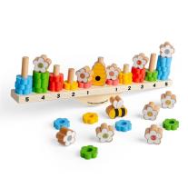Дървена игра за баланс Bigjigs Пчелички