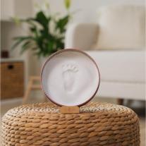 Кръгла Метална Кутия за Бебешки Отпечатък със Стойка Petite ARTichaut Rainbow Terracotta