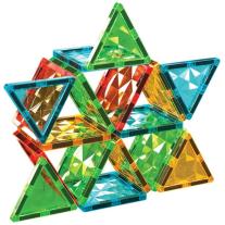 Магнитен конструктор Geomag, разноцветни плочки, STEM, 16 части