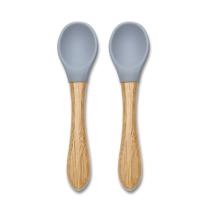 Силиконови лъжички С БАMБУК Lorelli - 2 бр. NATURAL GREY