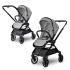 Бебешка количка с реверсивна дръжка 3 в 1 Lorelli Reya GREY