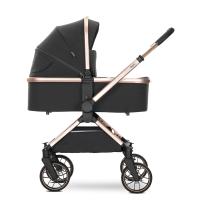 Бебешка количка с реверсивна дръжка 3 в 1 Lorelli Reya Black Jaspe