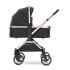 Бебешка количка с реверсивна дръжка 3 в 1 Lorelli Reya Black Jaspe