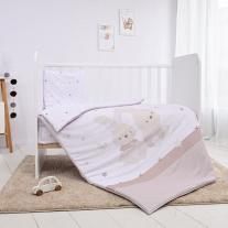 Детски спален комплект Lorelli Cosy HONEY BUNNY Бежово от 5 части