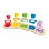 Дървен пъзел с форми за сортиране, Hape, 11 части