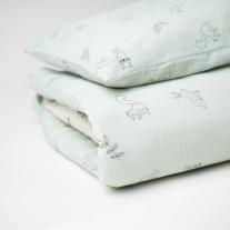 Детски спален комплект Cotton Hug - Горски животни, 100 х 150 cm