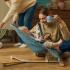 Шезлонг Kinderkraft MIMI NORDIC BREEZE