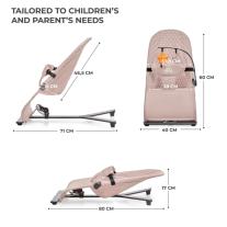 Шезлонг Kinderkraft MIMI BEIGE