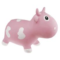 Играчка за скачане "Кравичката Бела" Розова с бяло KidZZfarm