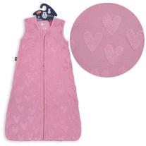 Детски спален чувал от органичен памук BabyBliss, Follow Your Heart, 2.5 TOG, 0-6 м