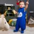 Спален чувал с крачета от органичен памук BabyBliss - BlissJump "Penguin Blue" 3-5г. 2.5 тог 