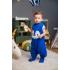 Спален чувал с крачета от органичен памук BabyBliss - BlissJump "Penguin Blue" 3-5г. 2.5 тог 