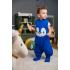 Спален чувал с крачета от органичен памук BabyBliss - BlissJump "Penguin Blue" 3-5г. 2.5 тог 