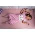 Спален чувал с крачета от органичен памук BabyBliss - BlissJump "Penguin Pink" 18-36м. 2.5 тог 