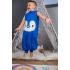 Спален чувал с крачета от органичен памук BabyBliss - BlissJump "Penguin Blue" 3-5г. 2.5 тог 