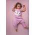 Спален чувал с крачета от органичен памук BabyBliss - BlissJump "Penguin Pink" 18-36м. 2.5 тог 