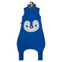 Спален чувал с крачета от органичен памук BabyBliss - BlissJump "Penguin Blue" 18-36м. 2.5 тог 