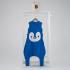 Спален чувал с крачета от органичен памук BabyBliss - BlissJump "Penguin Blue" 3-5г. 2.5 тог 