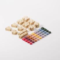 Дървен Сензорен Конструктор BAVVIC Family Set