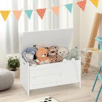 Дървена кутия за играчки и пейка 2в1, Costway