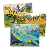 DinosArt, Изкуство с пясък и фолио, Динозаври