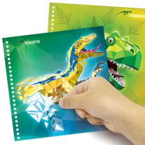 DinosArt, Творческа книга, рисуване със стикери, Динозаври