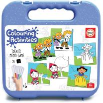Educa Игра за оцветяване - В гората, с 6 флумастера