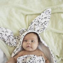 Бебешка Хавлия с Качулка Elodie, Dalmatian Dots