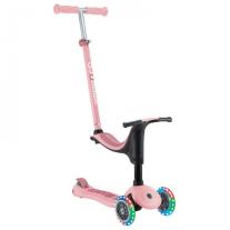 Тротинетка Globber 4 в 1 GO UP Sporty Lights Пастелно розова