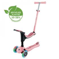 Тротинетка Globber 4 в 1 GO UP Sporty Lights Пастелно розова