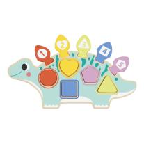 Дървен сортер пъзел Hi Pando Dinosaur